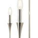 Alvaro 5 Light Polished Nickel Chandelier Ceiling Light, 1 Tier Small